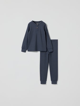 Polarn O. Pyret Pyjamas randig - 86 - 92 - barnkläder - blue