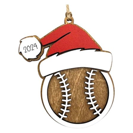 Jouluinen urheilukoriste puinen urheilupallo riippuva koriste koripallo baseball lentopallo tennis kerroksittain puinen koriste kotiin puun 