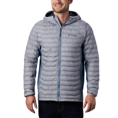 Columbia Montrail Men's Powder Pass Hooded Jacket Men middle-layer synthetic jackets Grey L