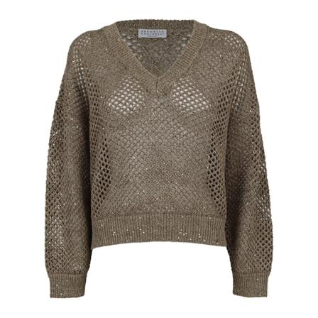 Brunello Cucinelli, Blouse Beżowy, Kobieta, Rozmiar: S