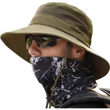 Solhat til Mænd og Kvinder - Vandreturshat, Safarihat, Udendørs Foldbar Sommer Spandhat