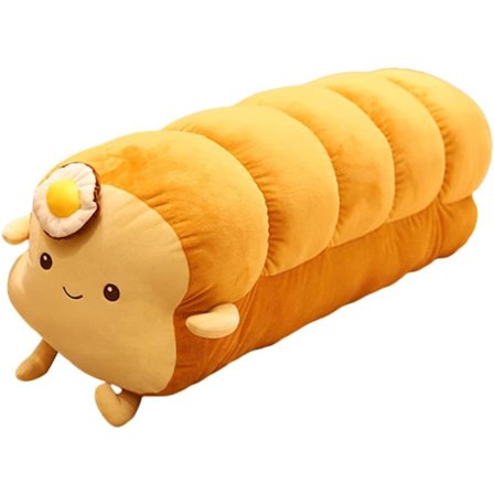 Toast Skivbröd Kudde, Simulerad Brödformad Kudde, Toast Skiv