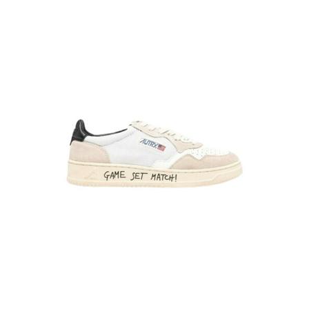 Autry low sneakers , Beige , Dames , Maat: 36 EU