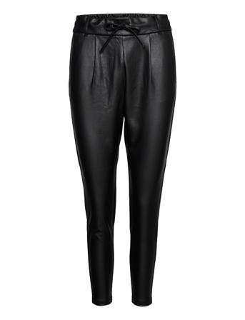 Onlpoptrash Easy Coated Pant Pnt Trousers Leather Leggings/Bukser Sort ONLY