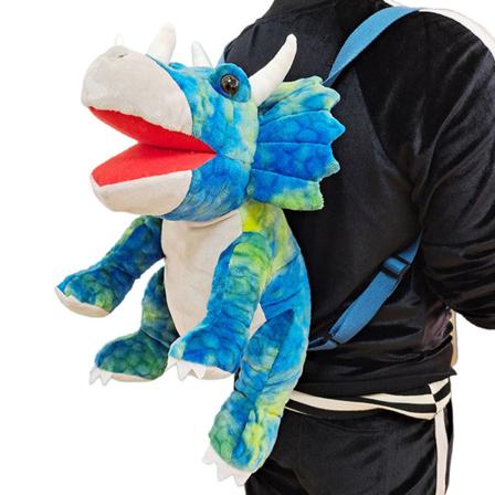 Luova 3D Dinosaur Reppu Söpö Eläin Sarjakuva Pehmo Reppu Dinosaurukset Laukku Lapsille Lapsille Lahjat B One Size