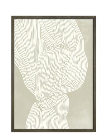 The Line No. 09 Home Decoration Posters & Frames Posters Graphical Patterns Beige Hein Studio