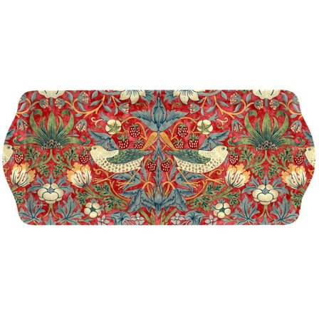 Spode Strawberry Thief Rød Brett