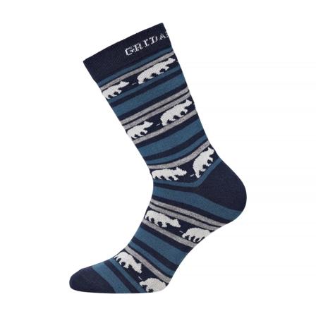 Gridarmor Striped Merino Socks Unisex everyday socks Blue 36-39