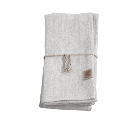 Lovely Linen Servetter Classic - Manglat Lin Bordstextil Unisex Grå 44x44 cm
