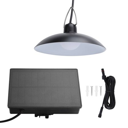 Solcellslampor Hängande Skjullampa Utomhus Krona för Trädgård Balkong Gård