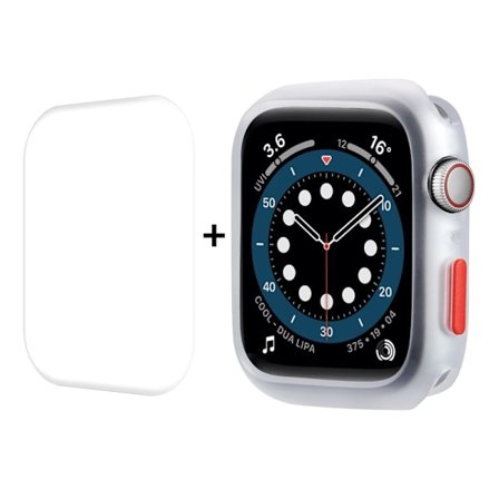 ENKAY Apple Watch (41mm) TPU cover + screen protector - Transparent