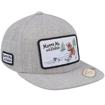 Mamma Mu & Kråkan - Grå snapback Keps - Kids Vinterlek Grey Snapback @ Hatstore