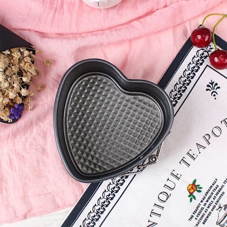 1 kpl Tarttumaton Rakkaus Sydän Muotoinen Kakkuvuoka Tin DIY Kakku Muotti Leivonta