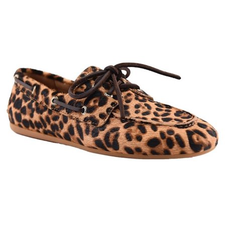 Sperry Dam/Dam Leopardmönstrade Båtskor 7.5 UK Brun/Svart