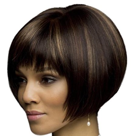 Modstandsdygtig Syntetisk Glat Hårprodukter Kort Paryk Naturlig