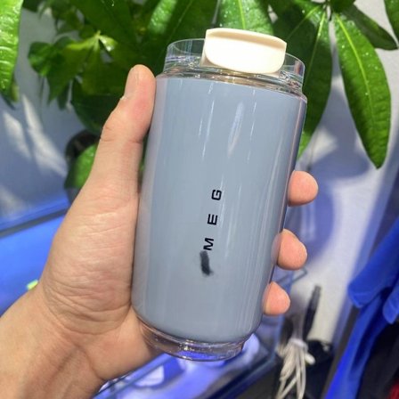 Termosmugg Varm Kaffe Isolerad Termosmugg Sportvattenflaska med Mellanskikt Vatten Vit Termosmugg 350ml