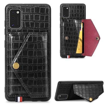 Professionelt cover med kortholder - Samsung Galaxy A41 Svart