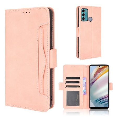 Moderni Nahkalaukku For Motorola Moto G40 Fusion / G60 - Pinkki