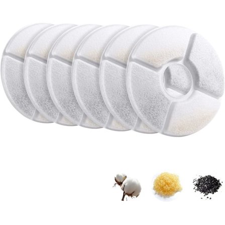 Suodatin suihkulähteeseen, pyöreä vaihtosuodatin, lemmikkieläinten suihkulähteen suodattimet, Founta