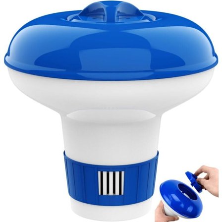 4 st Flytande pooldispenser, 12,7 cm flytande klordispenser, automatisk klordispenser, justerbar flytande tablettbox, pooldispenser för klor