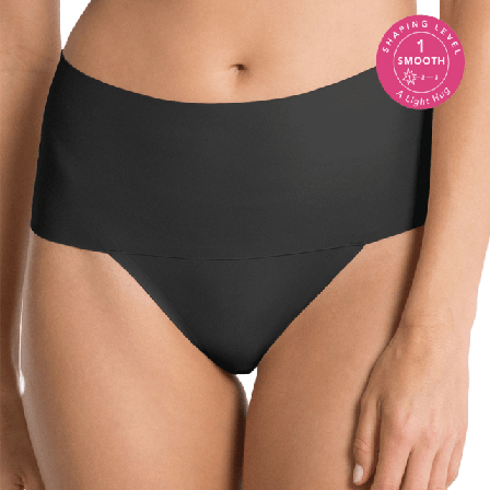 Spanx SPANXsupersmooth Undie-tectable Thong Stringtrosor Dam Svart XS