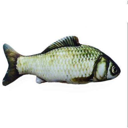 Funny Fish Shape Mjuk plysch - Simuleringsfylld interaktiv leksak(Burgogne - 20 cm)