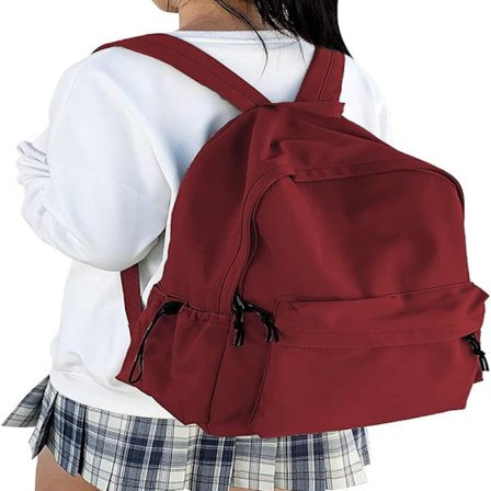 Skolesekk, avslappet reiseveske skolesekker laptop-ryggsekk for tenåringsjenter lett ryggsekk vannavvisende bokveske gutter menn arbeidsryggsekk