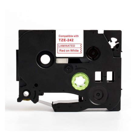 Tape 18mm TZe-242 Röd på Vit - Lyreco - Kontorsmaskiner - Märkmaskiner och tape - Tape - Brother TZ