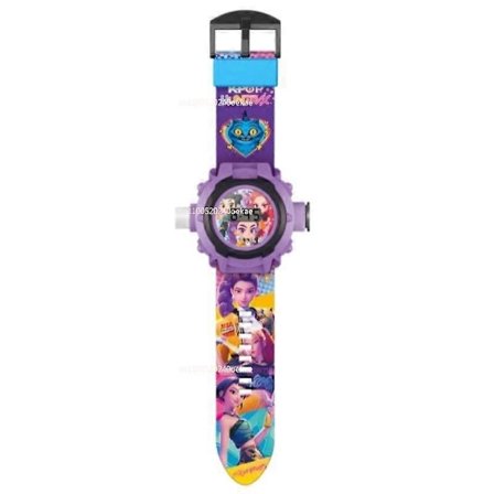 kpop Witch Huntress Squad 24 Mønster 3D Projeksjonsklokke Sonic Action Figur Barn Flipp Klokke Projektor Leketøy Barn Bursdagsgave ?[YJD]