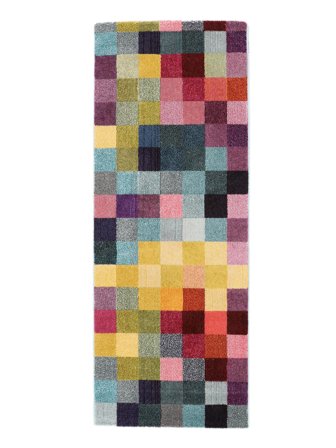 Torrent 80X200 Piccolo Multicolore Scacchi Passatoia Tappeto