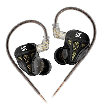 KZ-DQS Hifi Dynamisk Lyd In-ear Headset Øretelefon for Spillmusikk Hodetelefon Kablet