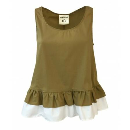 Semicouture Sleeveless Tops Grøn, Dame