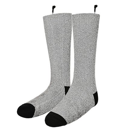 2 stk. 2200mAh Batterier Sokker Strøm 3-trins Justering Indikatorlampe USB Genopladelig Til Elektriske Varmesokker