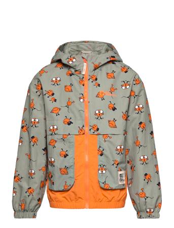Smileyworld Aop Jkt K Green Jack Wolfskin
