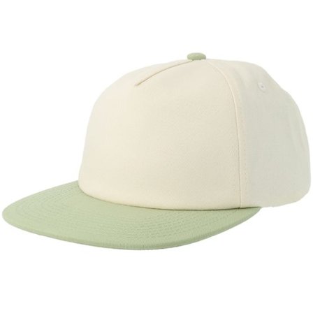 Equip - Beige snapback Keps - Off White/Sage Green Mid Golfer A-Frame Snapback @ Hatstore