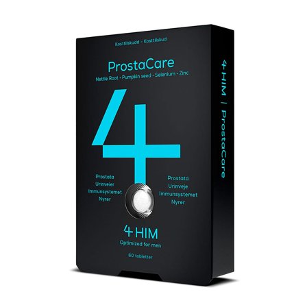 4 HIM & HER 4Him ProstaCare 60 tabl., Helse & Madvarer, Krop & Helse, Kosttilskud