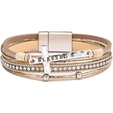 1 stk Leopard Armbånd til Kvinder, Boho Læder Wrap Multi-Layer Perle Krystal Armbånd Bangles Smykker