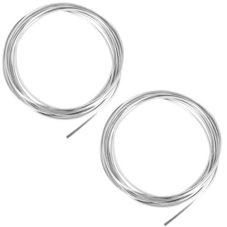 2X 20FT Kromlist Trim Strip Bil Dörrkant Anti-Scratch Protector Cover Silver