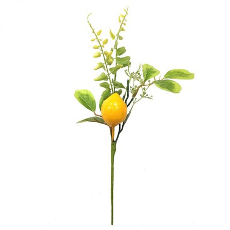 Kunstig sitronkvist skum sitron falsk plastplante