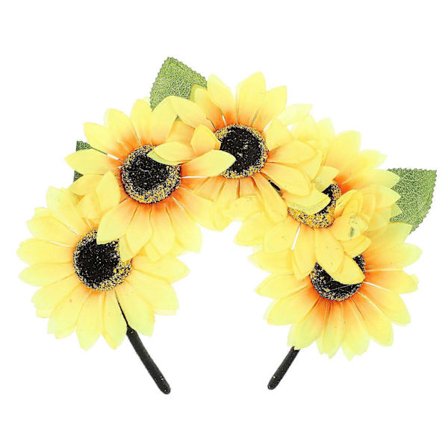 Mode Hårbøjler Blomsterkrans Hårbøjle Solsikke Blomst Blomster Hårbøjle Krans Hårkrans