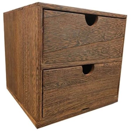 Trækasse Opbevarings Skuffe Træ Kommode Kosmetikarrangør Kontor Opbevaringsboks Dekoration A