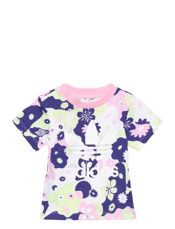 Flower Aop Tee T-shirt Multi/mønstret Adidas Originals