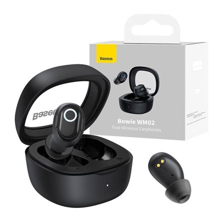 Langattomat kuulokkeet Baseus Bowie WM02 TWS, Bluetooth 5.0 (musta)