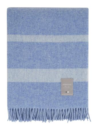 Hotel Wool Throw Home Textiles Cushions & Blankets Blankets & Throws Blå Lexington Home