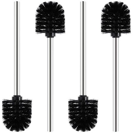Toiletbørste, Sorte Toiletbørster (4-pak)