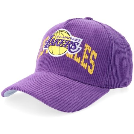 Mitchell & Ness - NBA Roxa adjustable Boné - Los Angeles Lakers Arch Stamp Pro Purple A-Frame Adjustable @ Hatstore