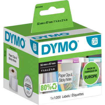 Etikett Dymo Label 57x32mm