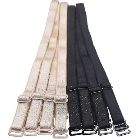 Olkaimeton rintaliivien olkaimet, vaihto 12mm 15mm 18mm leveys säädettävä irrotettava