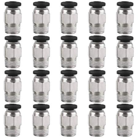 20 Pack Pc4-m10 uros suora pneumaattinen Ptfe-putken pikaliitin E3d-v6 pitkän matkan Bowden-ekstruuderiin