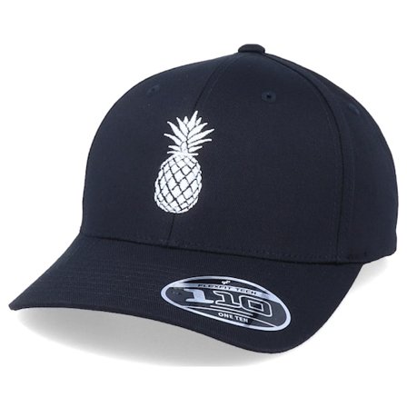 Iconic - Pineapple Silhouette Black 110 Adjustable Adjustable Black Cap - @ Hatstore